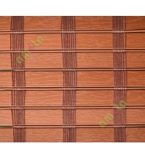 Brown color stripes PVC balcony and kitchen blind
